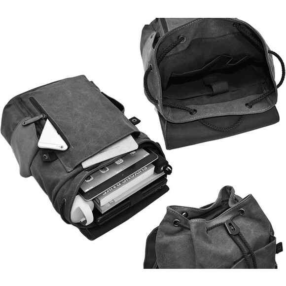 Demon Slayer Nezuko Official Laptop Backpack Canvas Printed Student Bag New - Picture 3 of 10